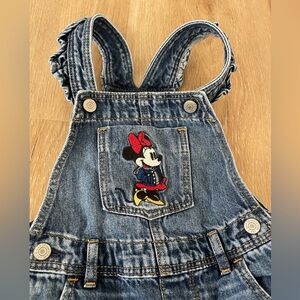 Baby Gap 2T Minnie Mouse Overalls